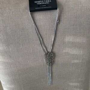 Vera Wang, Silver Tassel Necklace